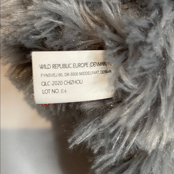 Wild Republic Gray Sloth Plush Hugger Slap Bracelet 8 Inch - Picture 5 of 8